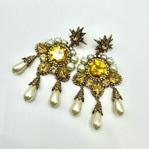 DYLANLEX SUNSHINE Chandelier Statement Earrings